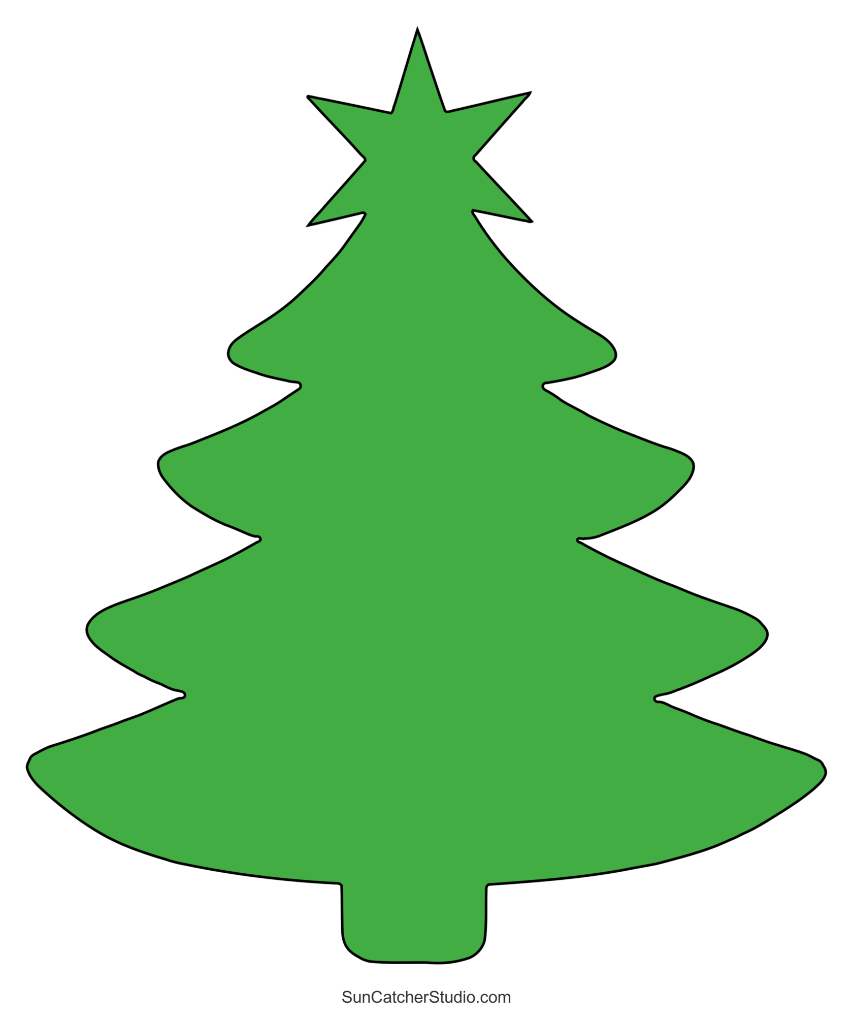 Christmas Tree Templates And Stencils (Free Printable Patterns pertaining to Printable Blank Christmas Tree