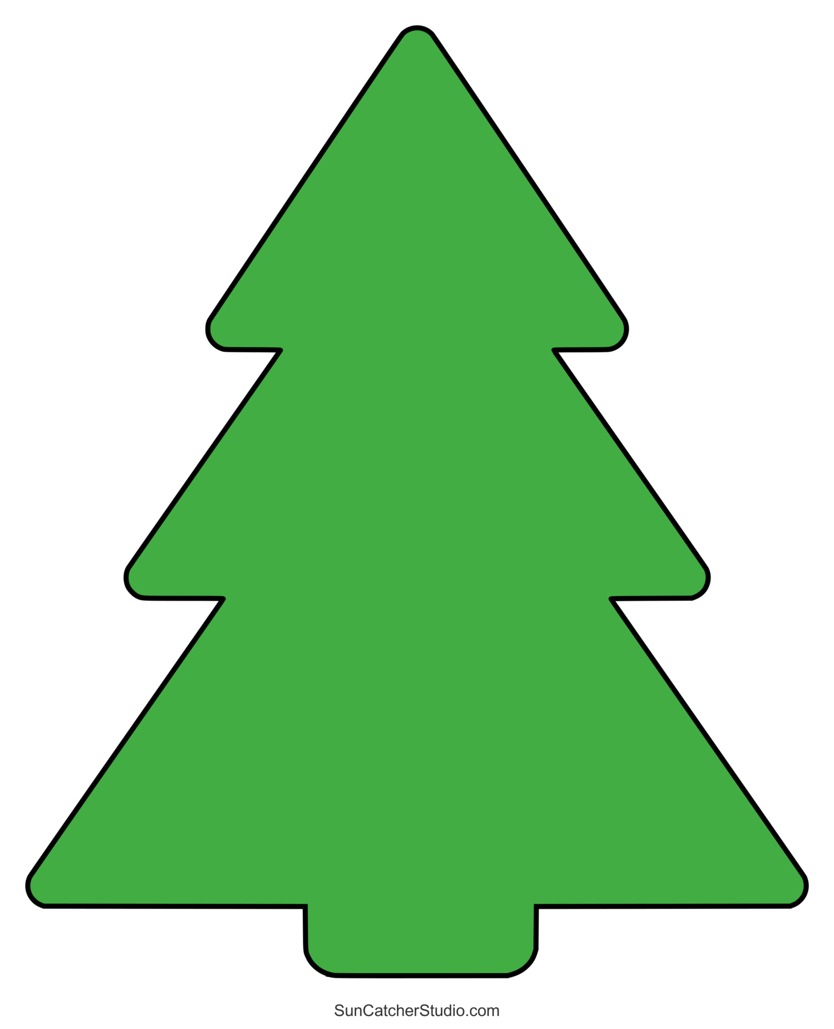 Christmas Tree Templates And Stencils (Free Printable Patterns pertaining to Printable Christmas Tree Cutout