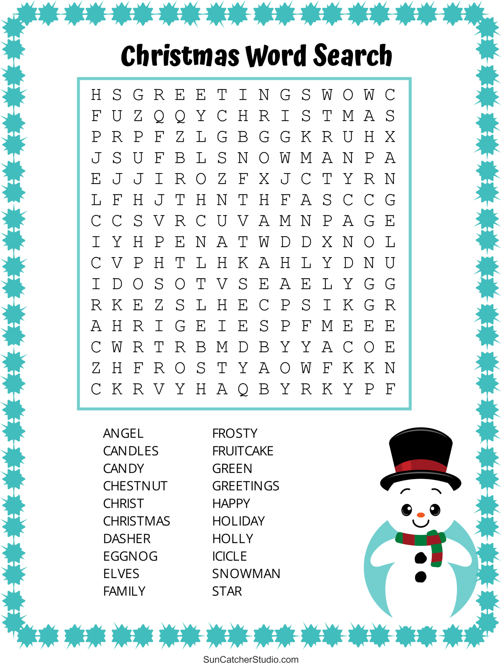 Christmas Word Search (Free Printable Pdf Puzzles) – Free inside Free Word Search Printable Christmas