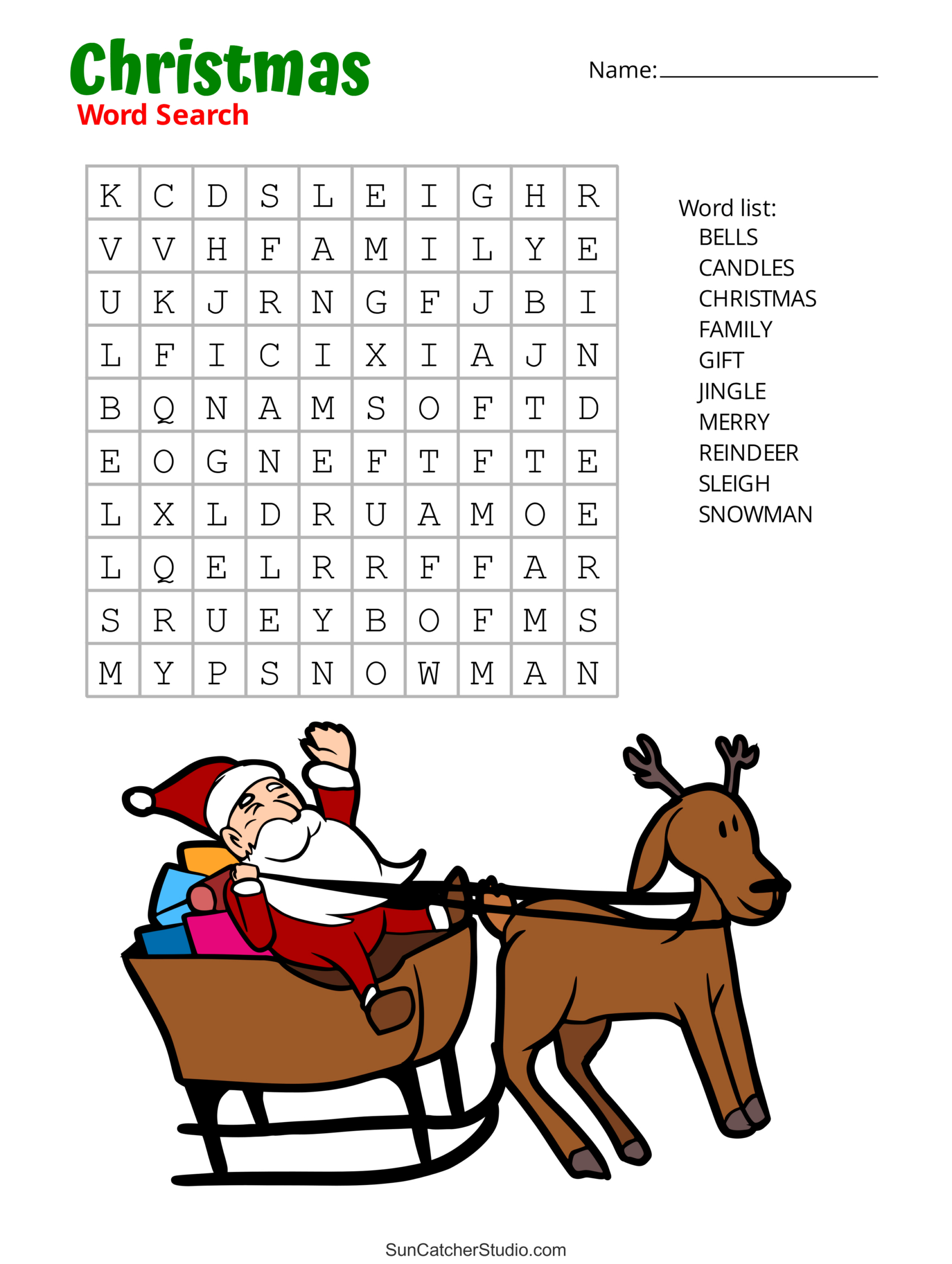 Christmas Word Search (Free Printable Pdf Puzzles) – Free within Free Printable Christmas Picture Puzzles