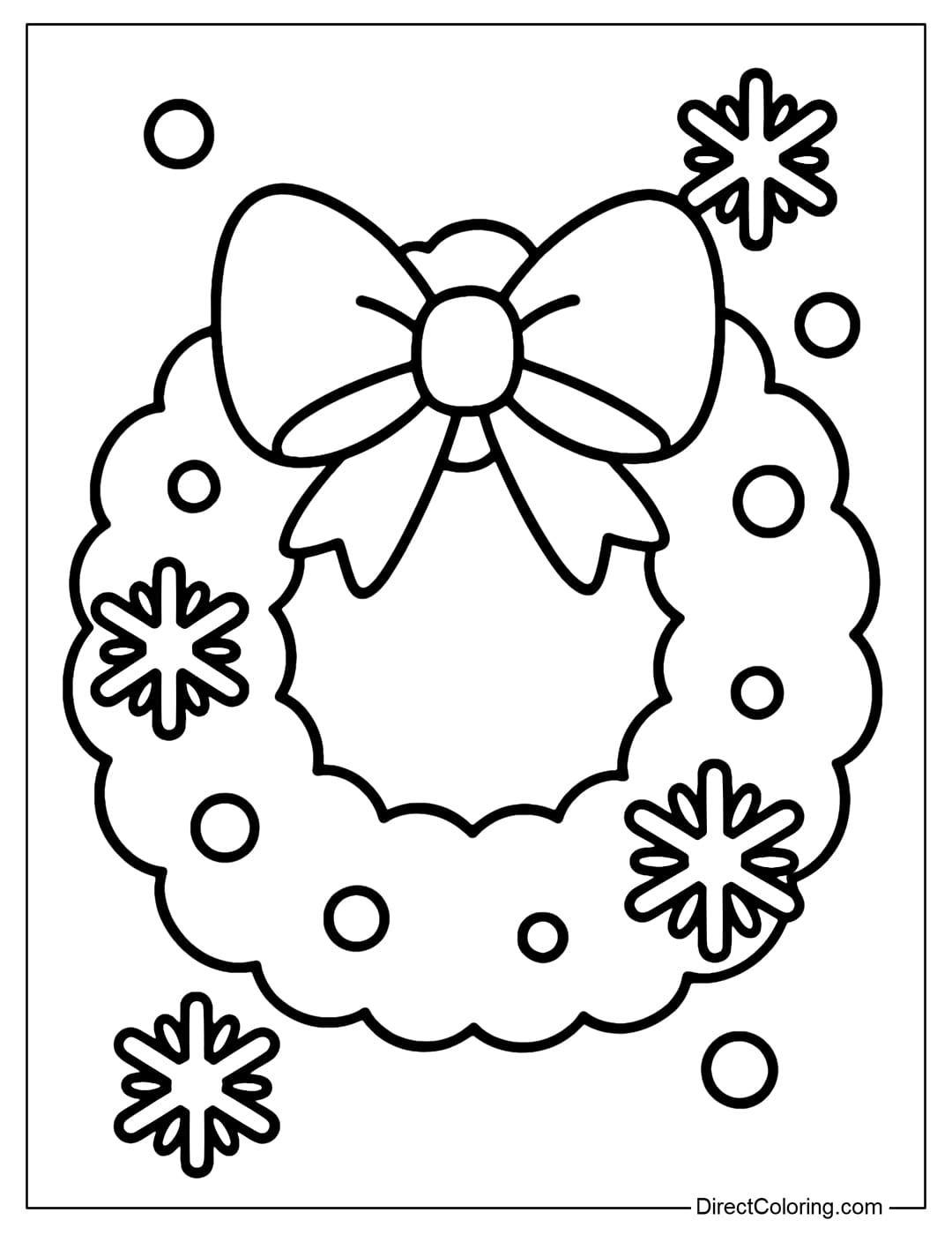 Christmas Wreath Coloring Pages - Free Pdf To Download And Print with regard to Free Printable Christmas Wreath