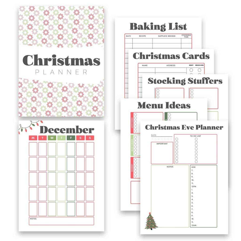 Complete Christmas Planner Printable - South Georgia Style within Christmas Binder Free Printable