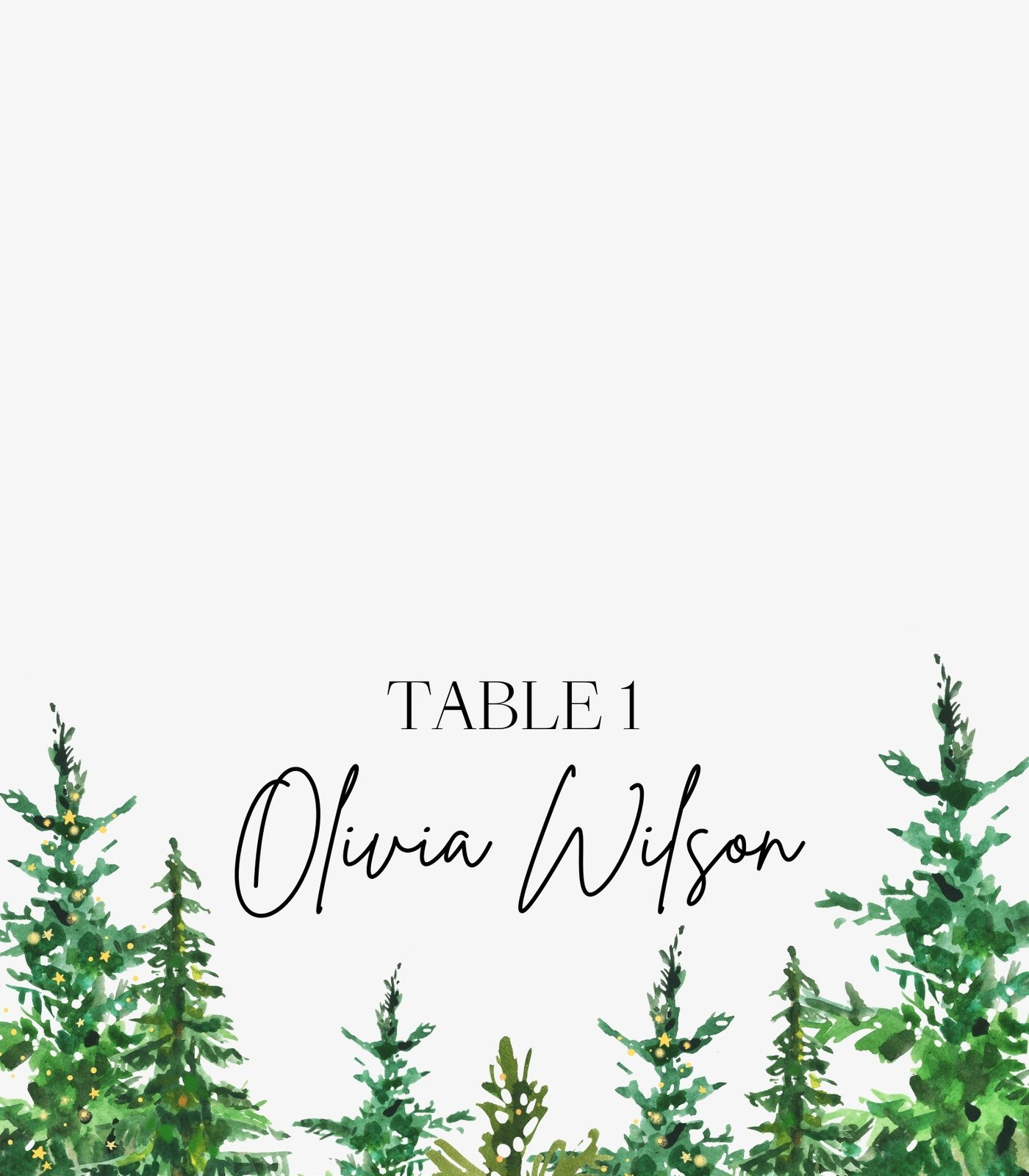 Customize 79+ Christmas Place Card Templates Online - Canva within Christmas Printable Place Card