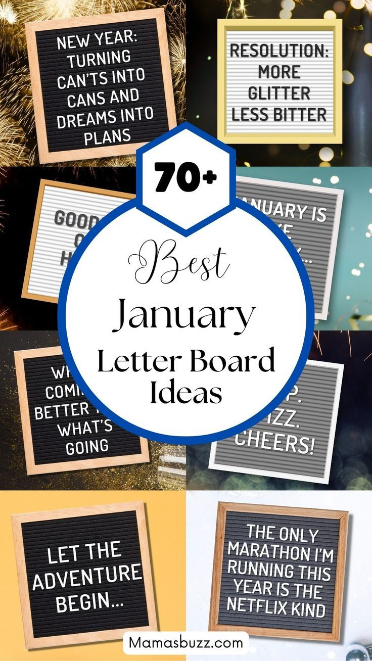 Cute New Year&amp;#039;S Letter Board Ideas intended for New Year Felt Board Quotes