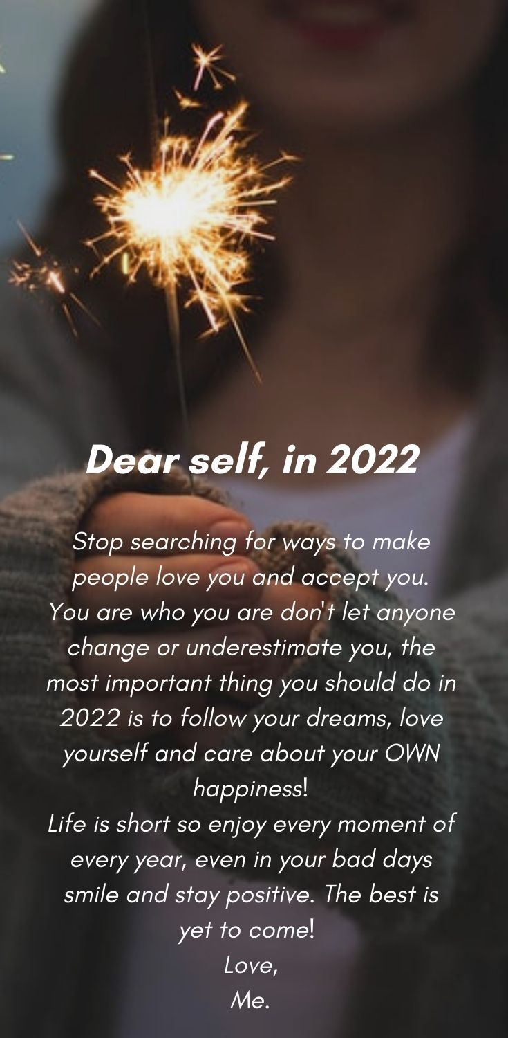Dear Self Quotes 2022 New Year Positive Messages inside New Year Self Love Quotes