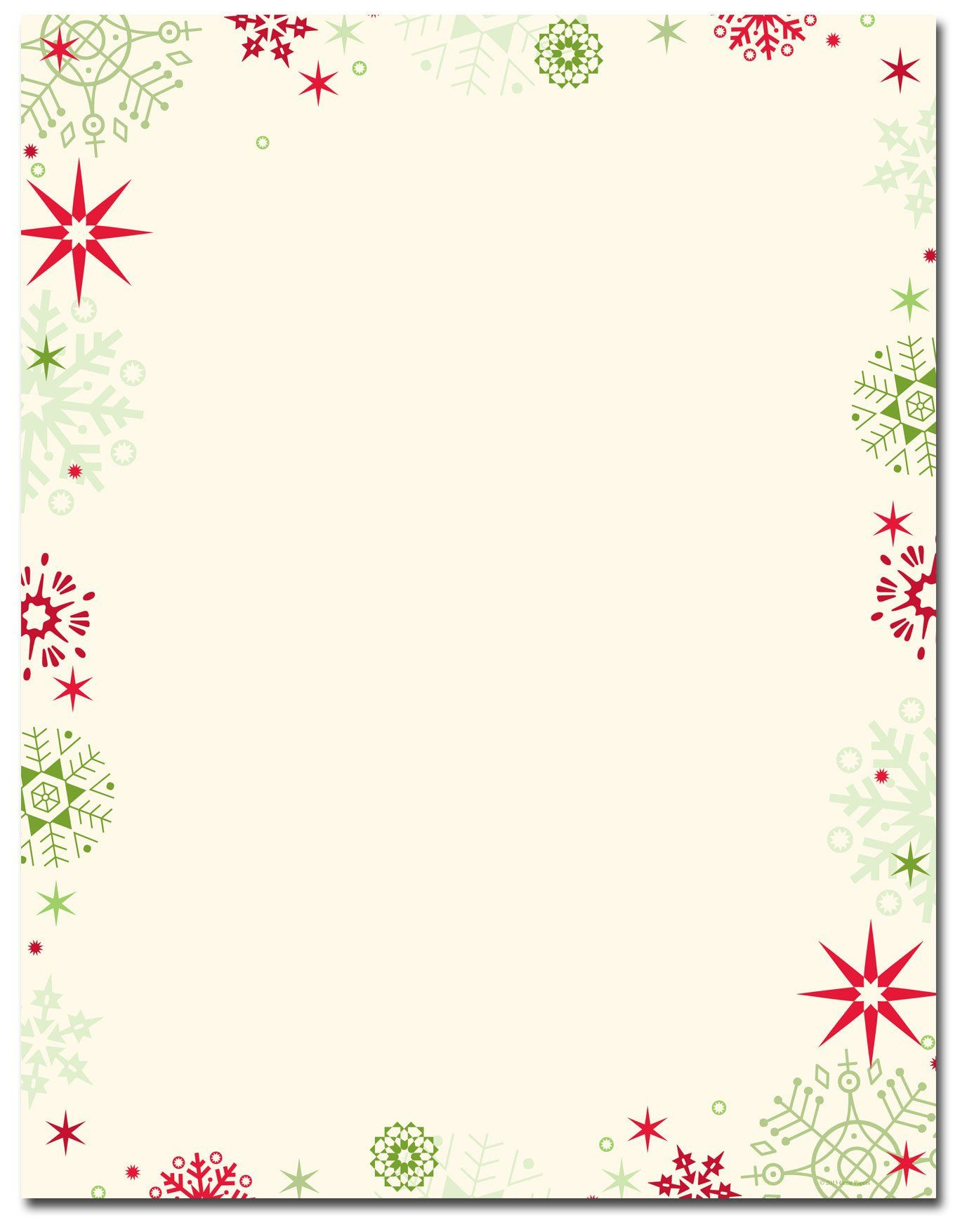Decorative Printer Paper Gift Boutique - Christmas Stationery for Printable Christmas Letterhead Paper