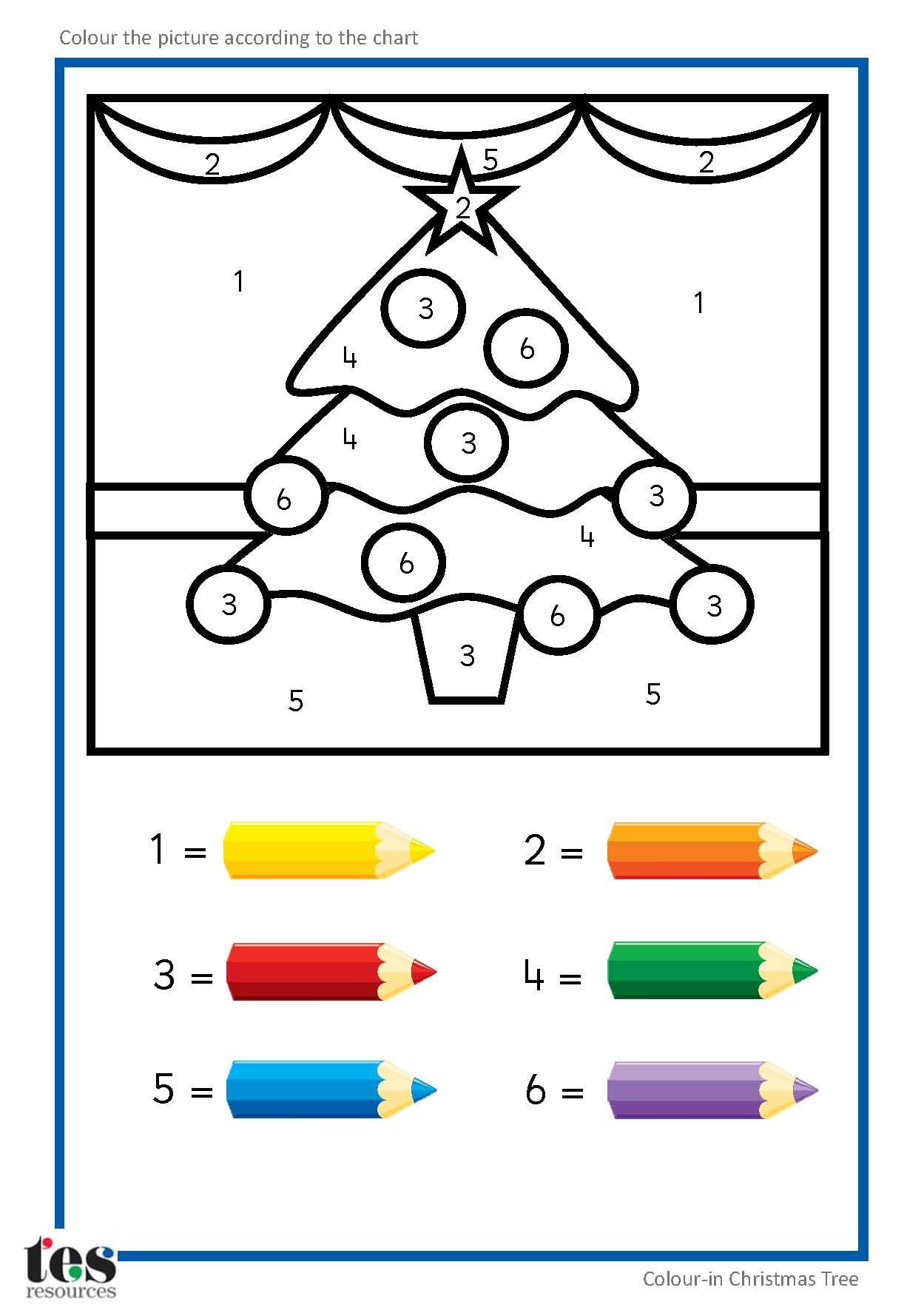 Discover 11 Christmas Colornumber And Christmas Tree Color intended for Printable Color by Numbers Christmas