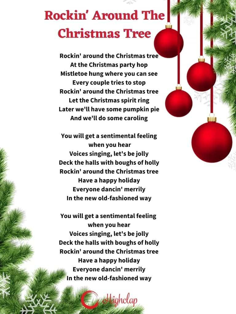 Discover 30 Christmas Lyrics And Christmas Carols Songs Ideas pertaining to Rockin Around The Christmas Tree Lyrics Printable