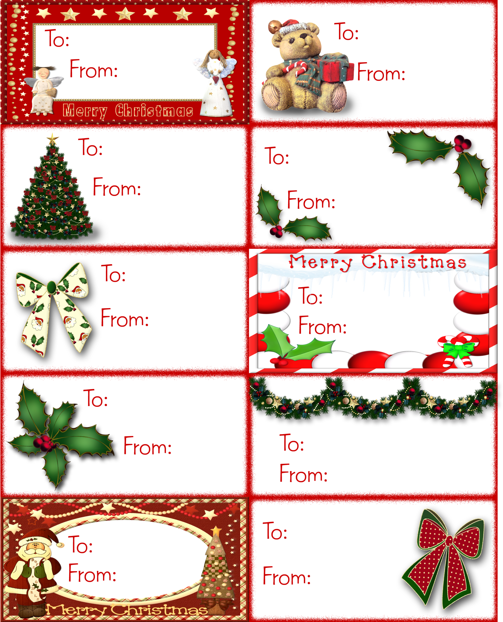 Discover 9 Christmas Name Tags And Christmas Gift Tags Template pertaining to Printable Name Tags For Christmas Gifts