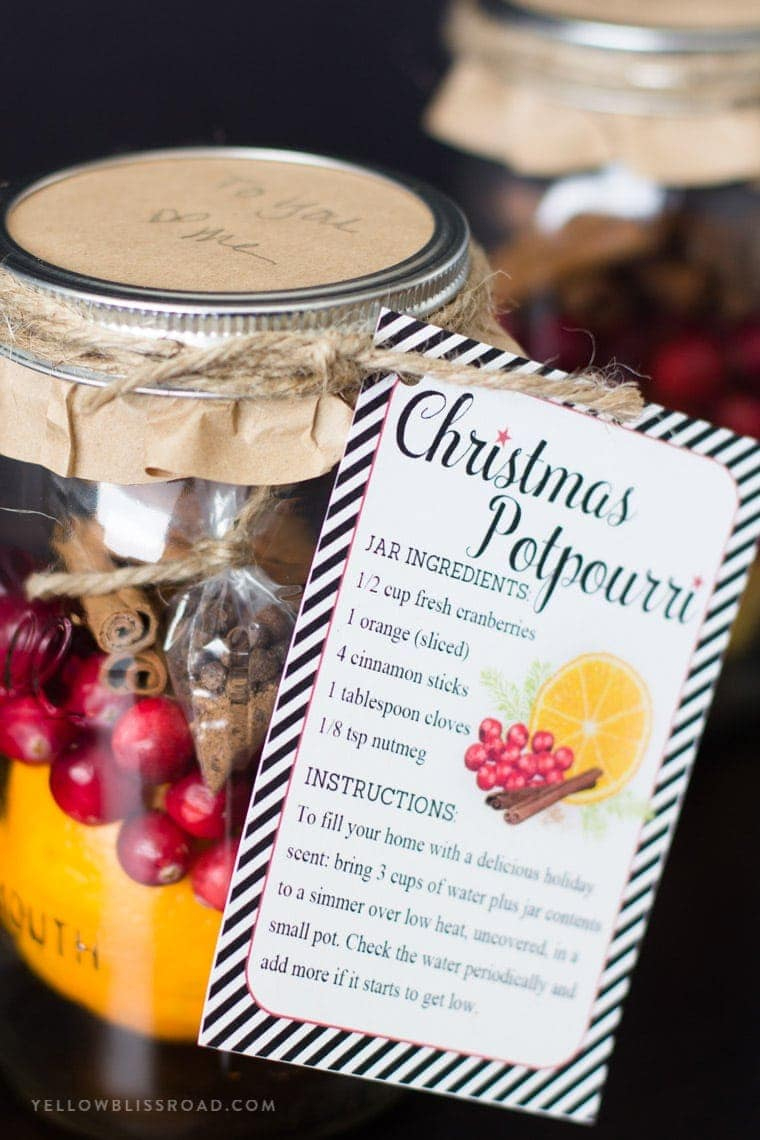 Diy Christmas Gifts: Christmas Potpourri In A Jar + Free Printable with regard to Christmas Potpourri Recipe Printable