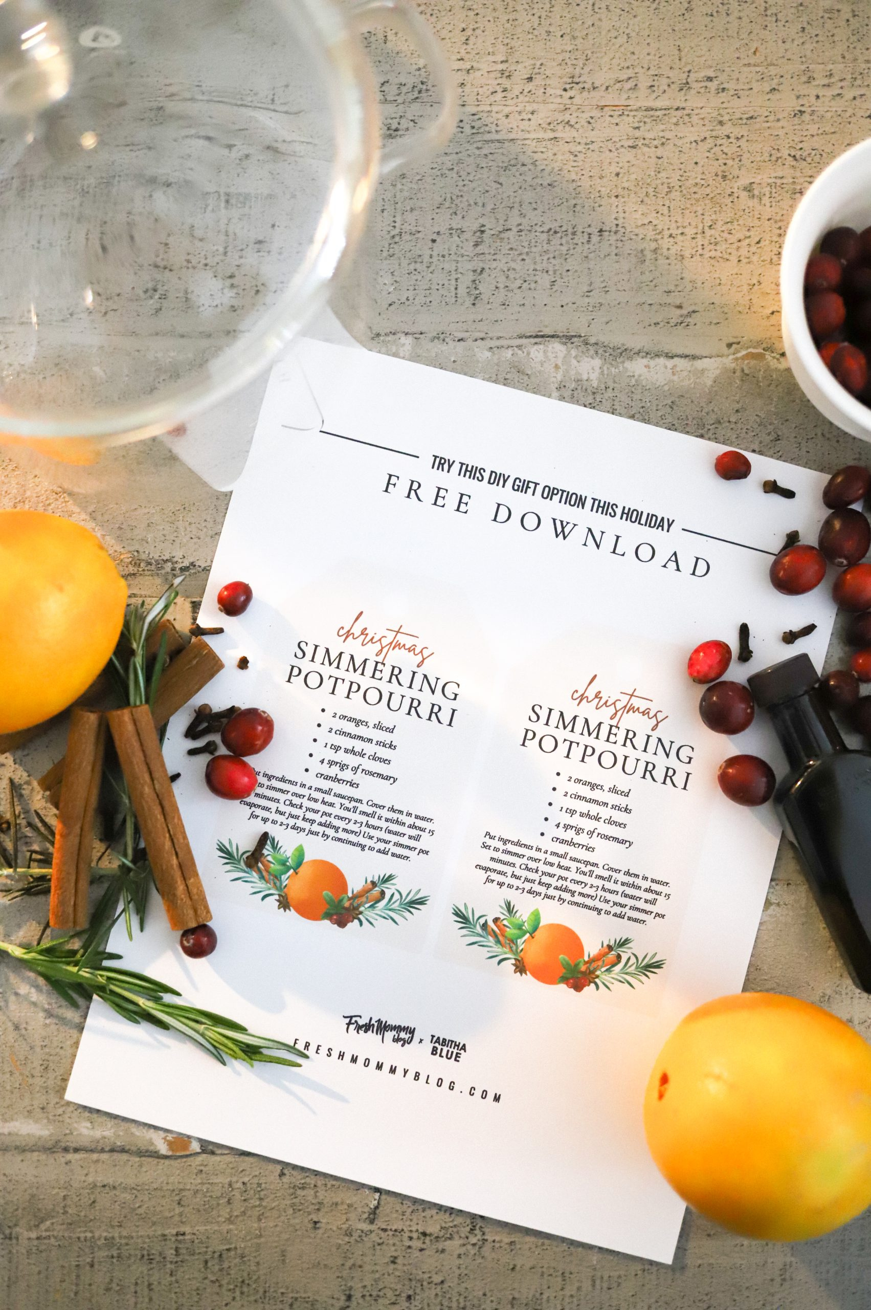 Diy Christmas Simmer Pot Gift Idea + Free Download - Fresh Mommy Blog regarding Christmas Simmer Pot Free Printable