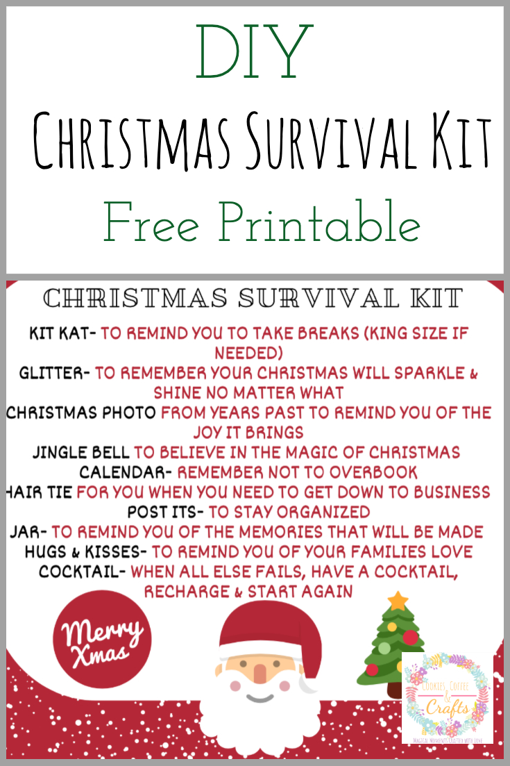 Diy Christmas Survival Kit With Printable - Simply Crafty Life in Printable Christmas Survival Kit