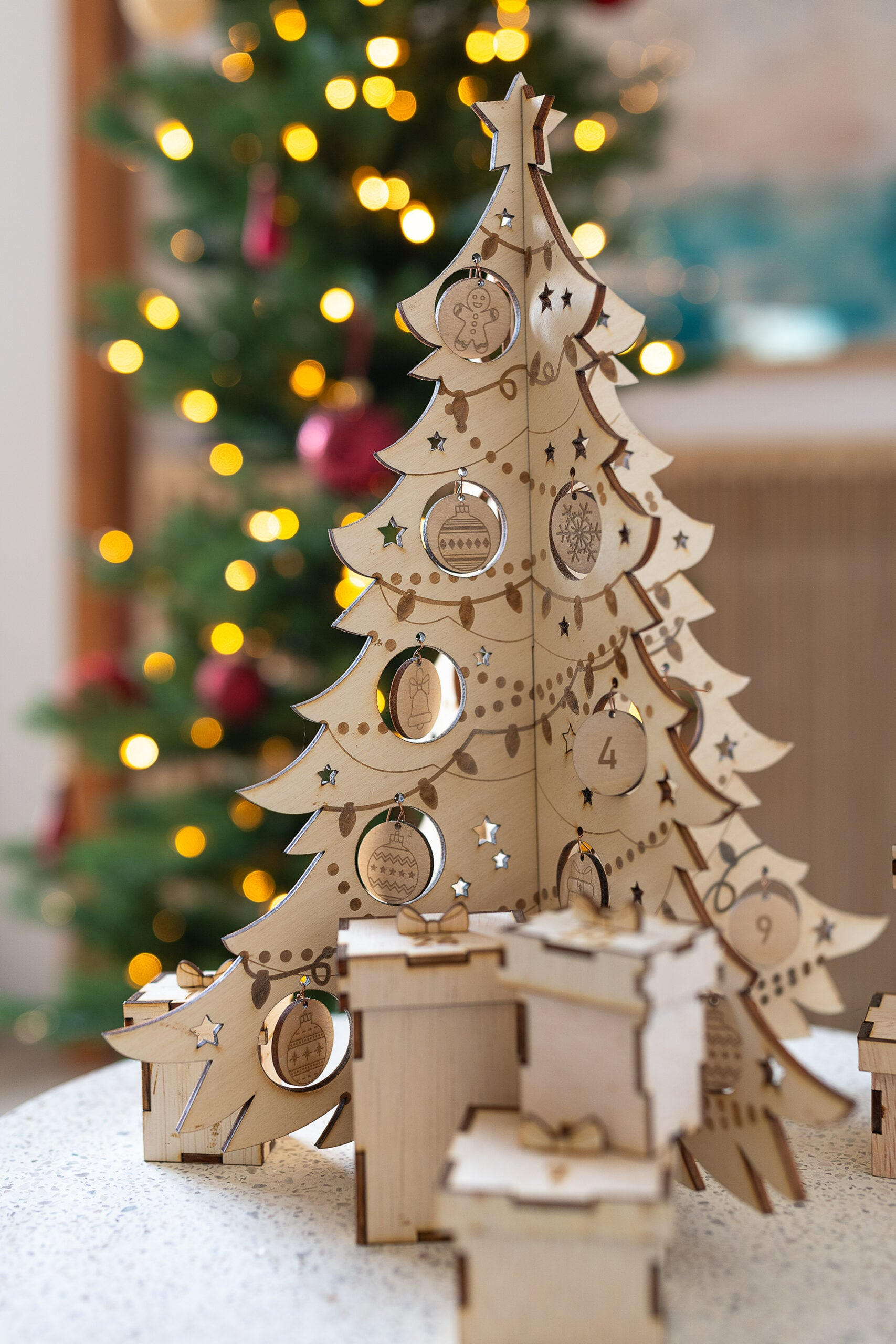 Diy Christmas Tree Advent Calendar throughout Printable Christmas Tree Advent Calendar