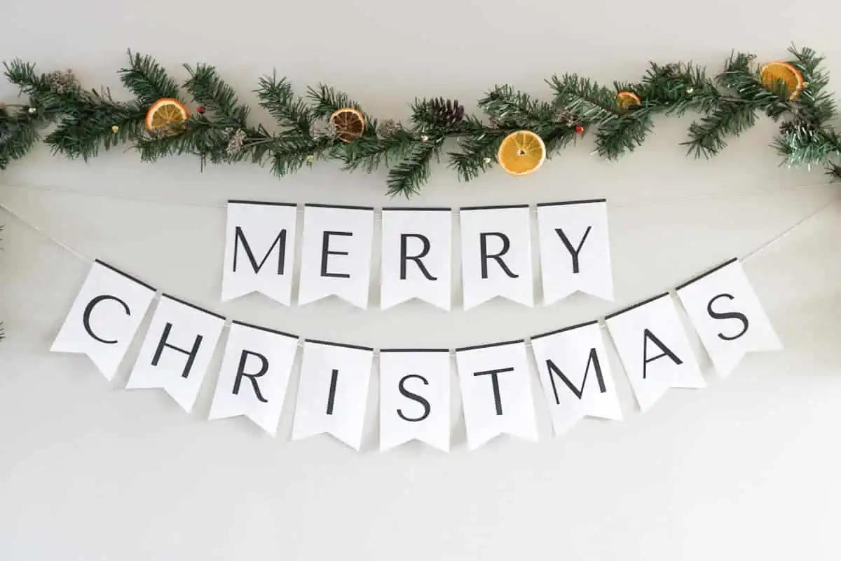 Diy Merry Christmas Banner | Free Printable - The Home Intent intended for Free Printable Template Merry Christmas Banner Printable