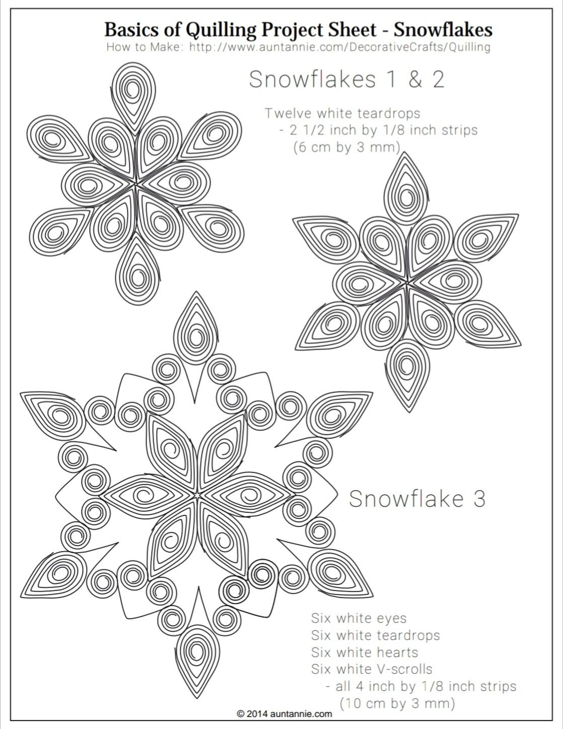 Diy Quilling Snowflake Patterns within Printable Christmas Quilling Patterns