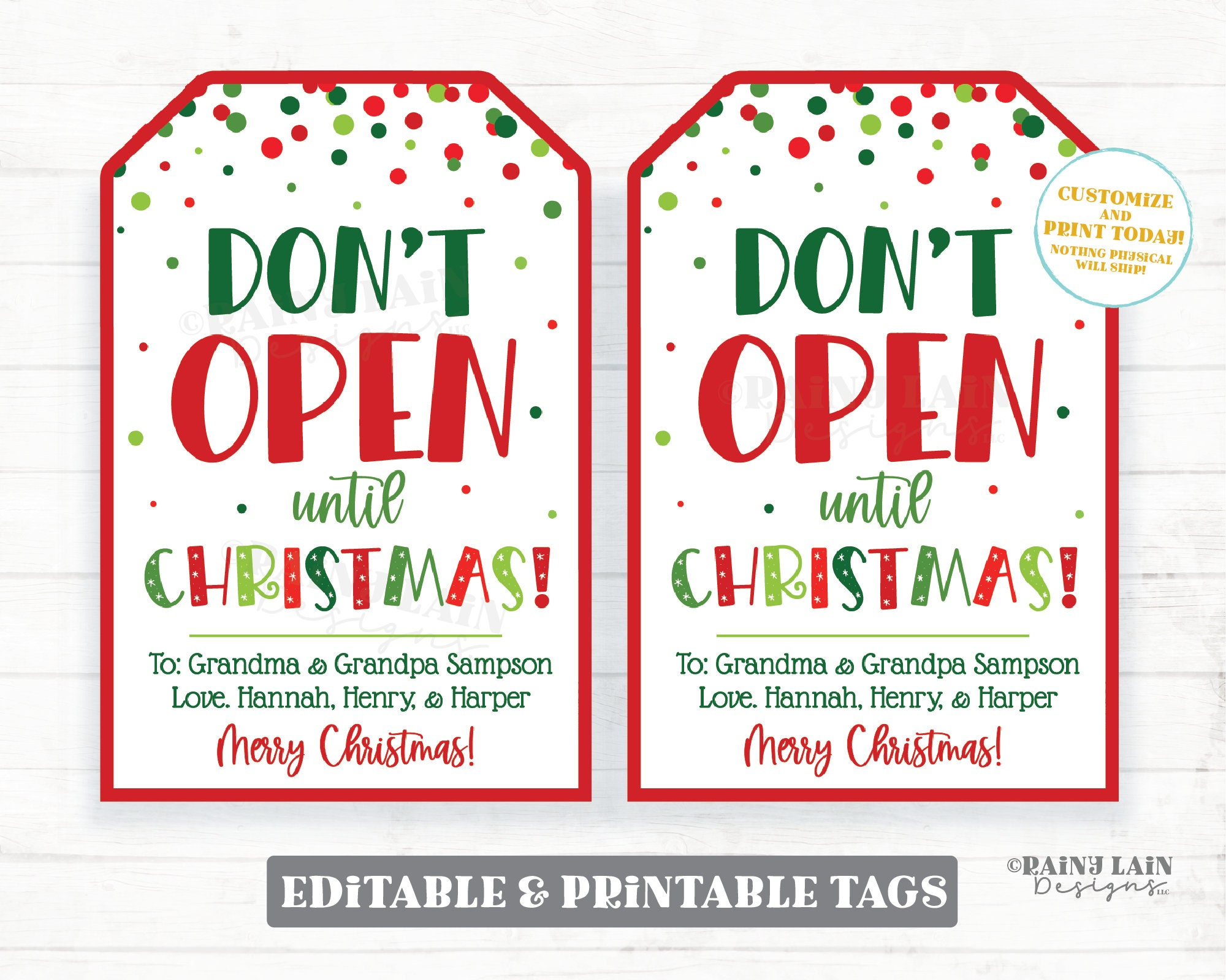 Don&amp;#039;T Open Until Christmas Tags, Do Not Open Gift Eve Holiday Tag pertaining to Free Printable Do Not Open Until Christmas Tags