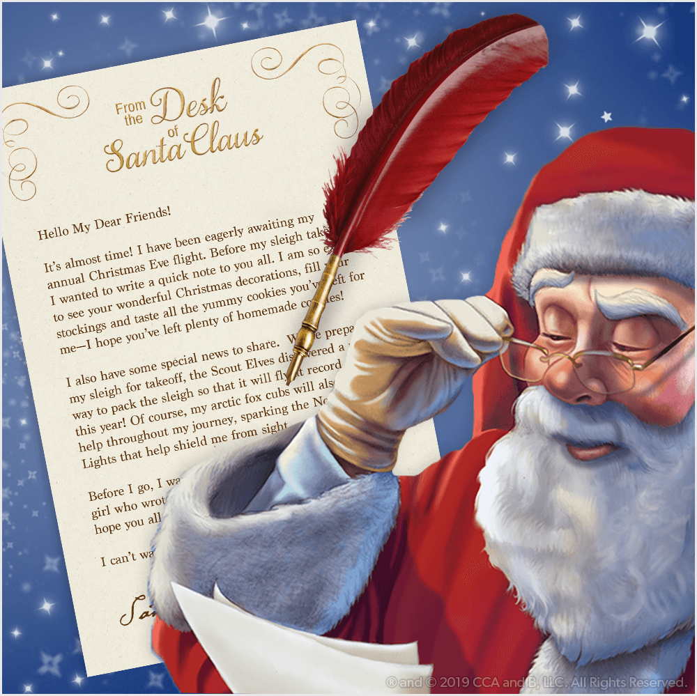 Download A Free, Printable Letter From Santa | The Elf On The Shelf regarding Christmas Letter From Santa Printable