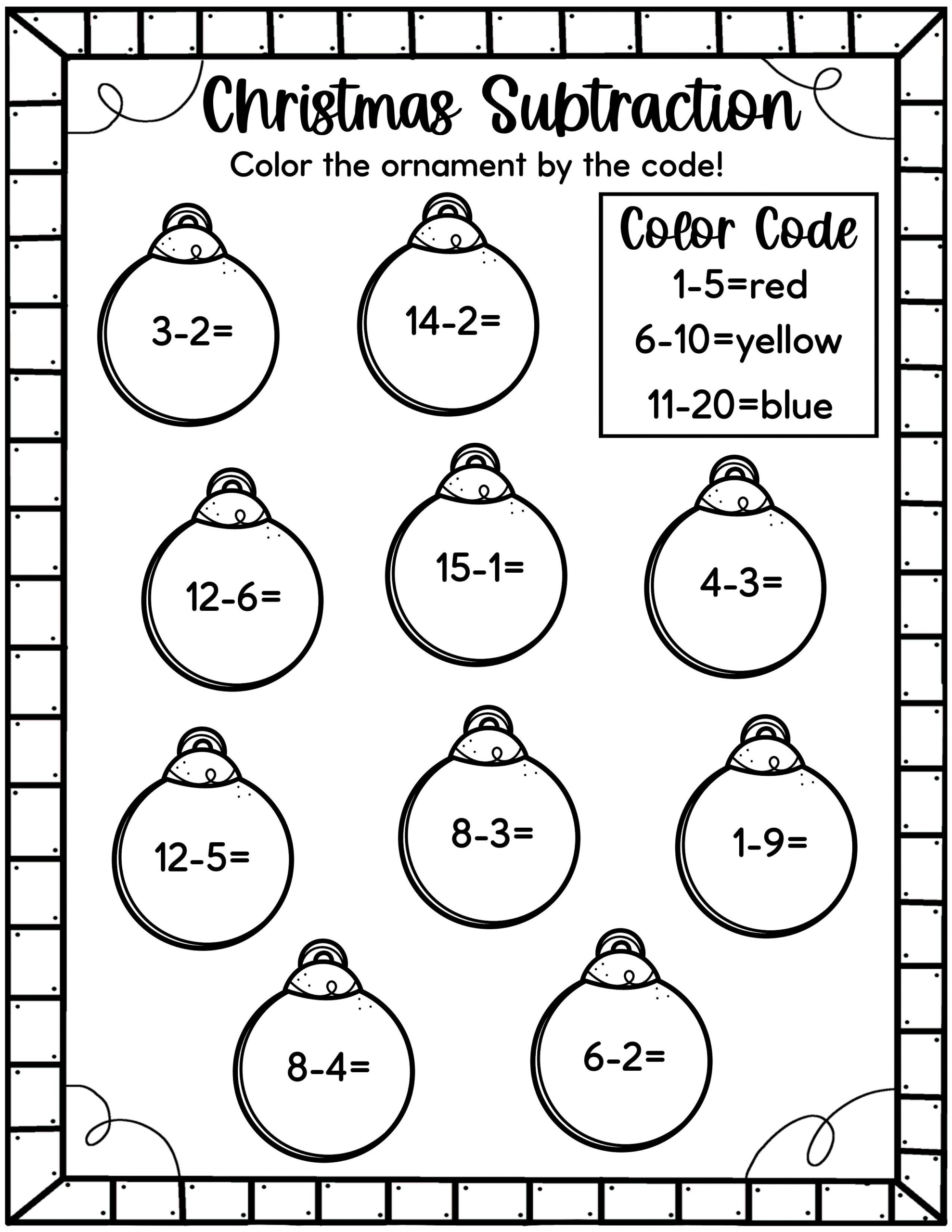 Easy Christmas Math Worksheets - Free! - Kids Activity Zone with regard to Christmas Math Printable Free