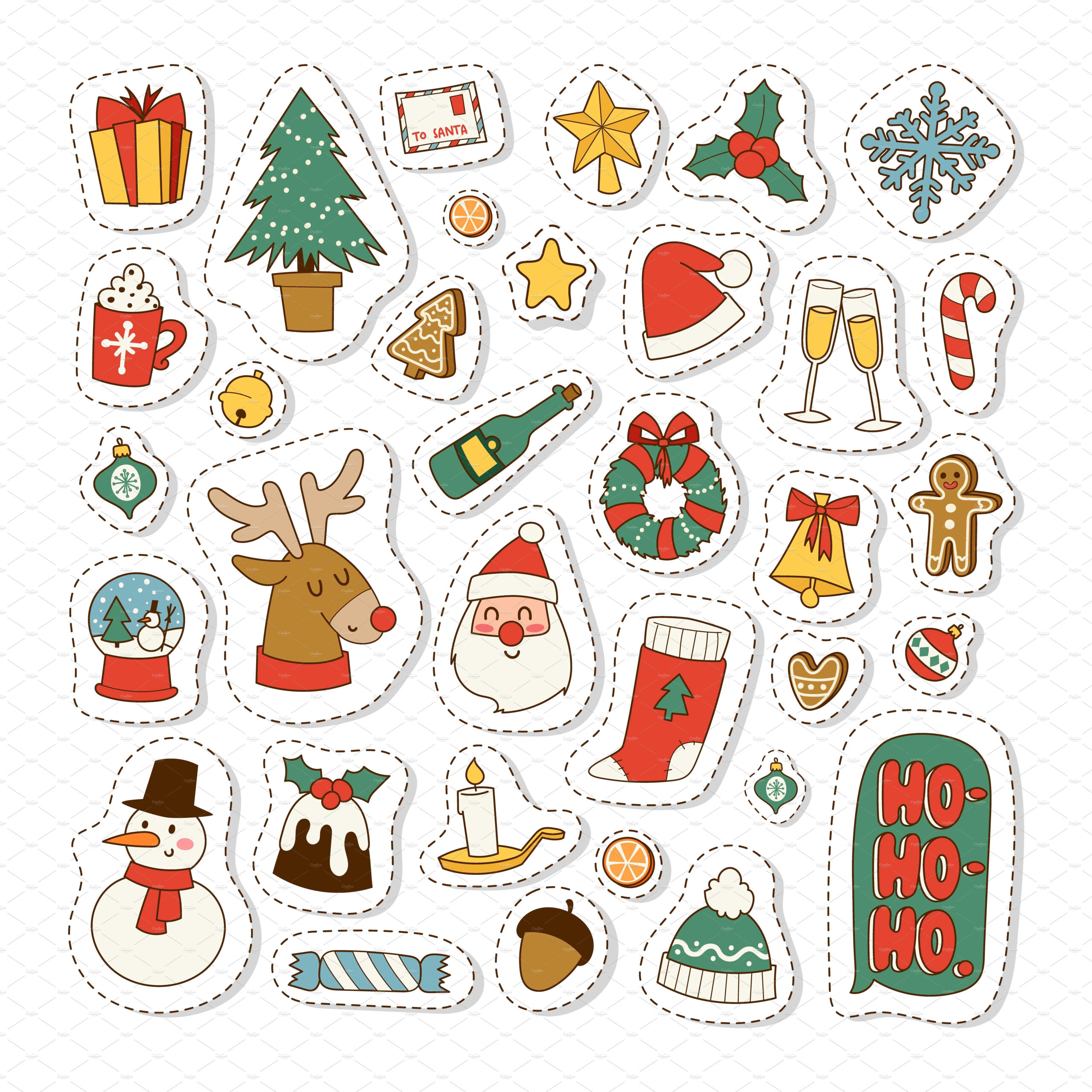 Entdecke 34 Sticker Zum Ausdrucken Und Ausdrucken Ideen | Sticker within Printable Cute Christmas Stickers