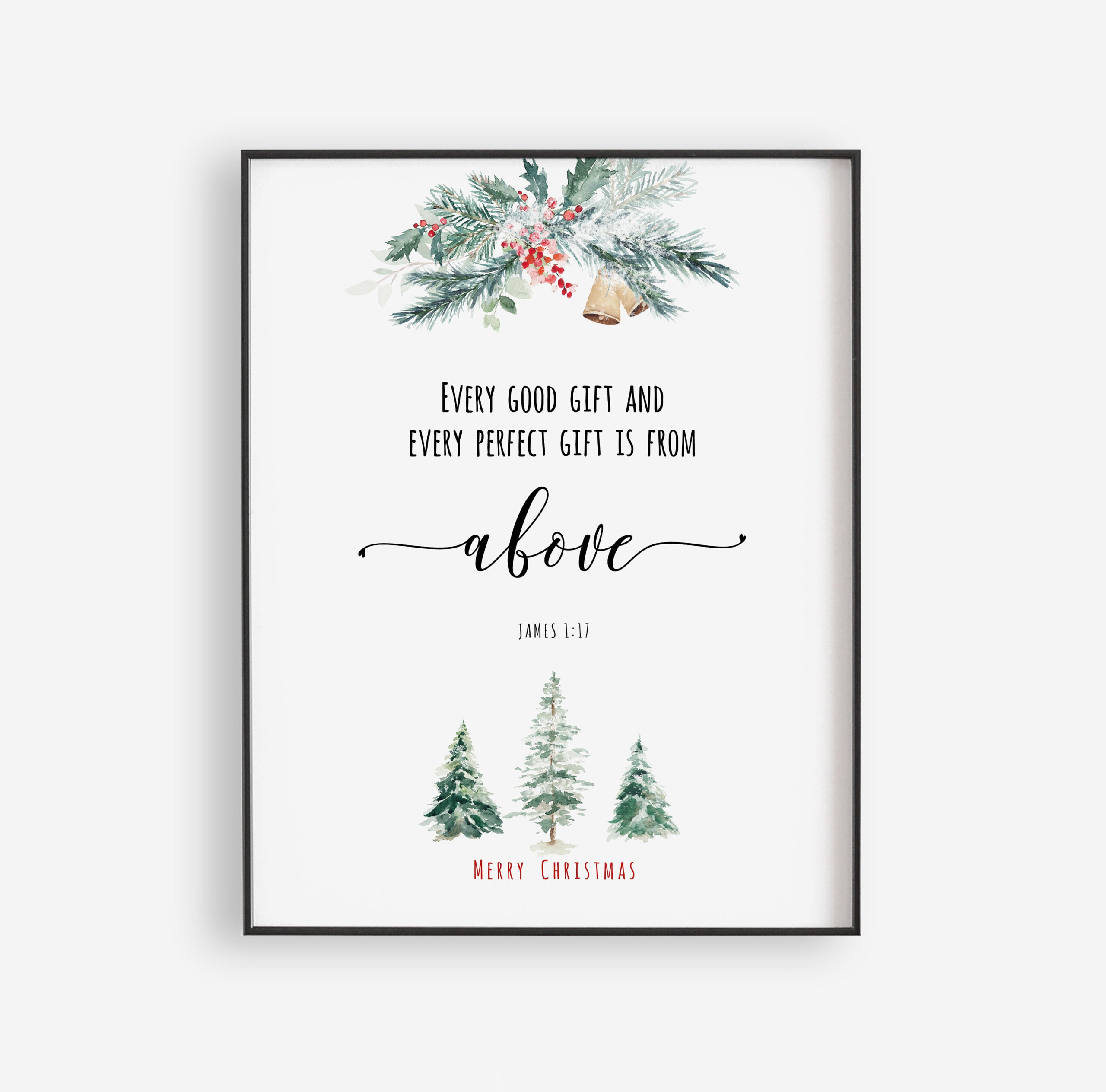 Every Good Gift Christmas Printables, Bible Verse Card Download for Printable Bible Verses For Christmas