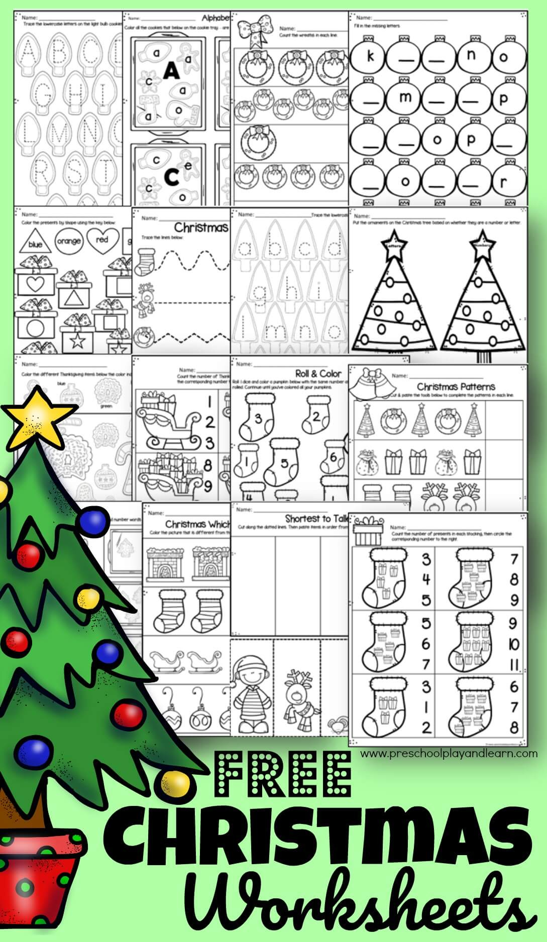 🎄 Free Printable Christmas Worksheets For Preschool with regard to Christmas Activities Kindergarten Printable