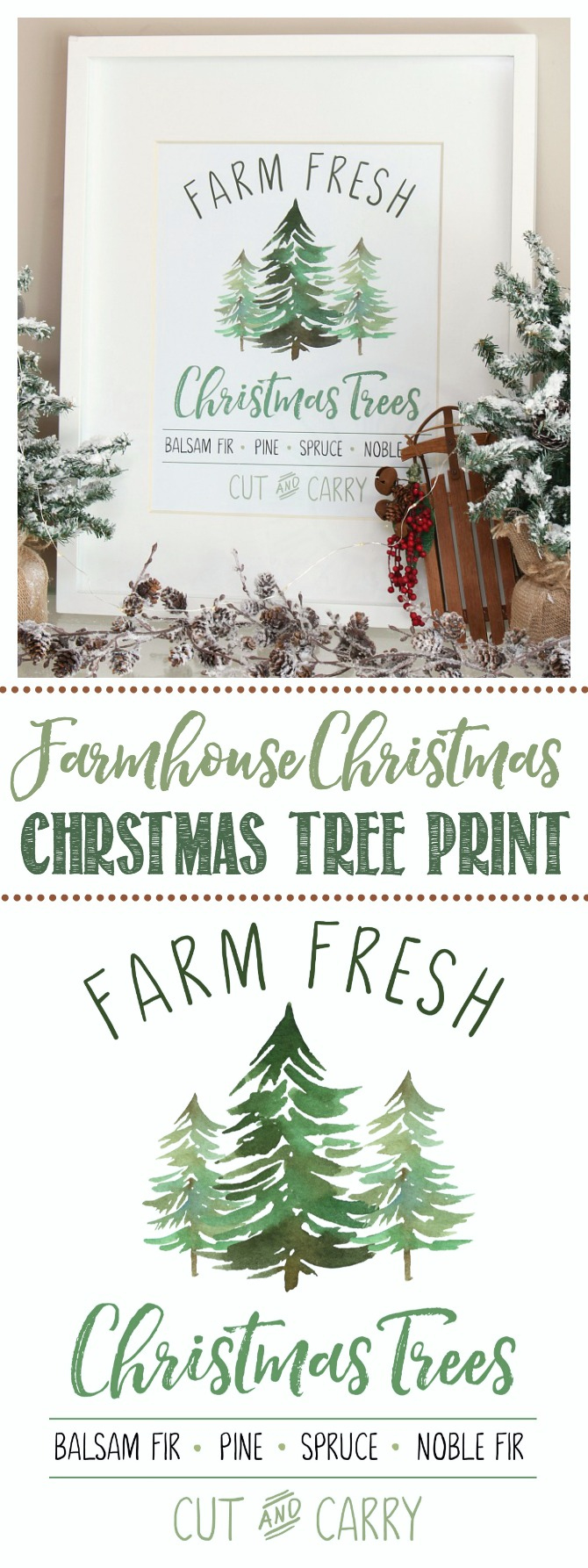 Farm Fresh Christmas Trees Free Christmas Printable - Clean And regarding Printable Christmas Tree Farm Sign