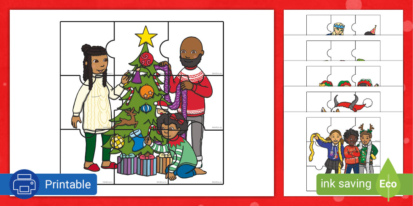 Foundation Phase Life Skills - Beginning Knowledge And Personal regarding Printable Christmas Jigsaw Puzzles