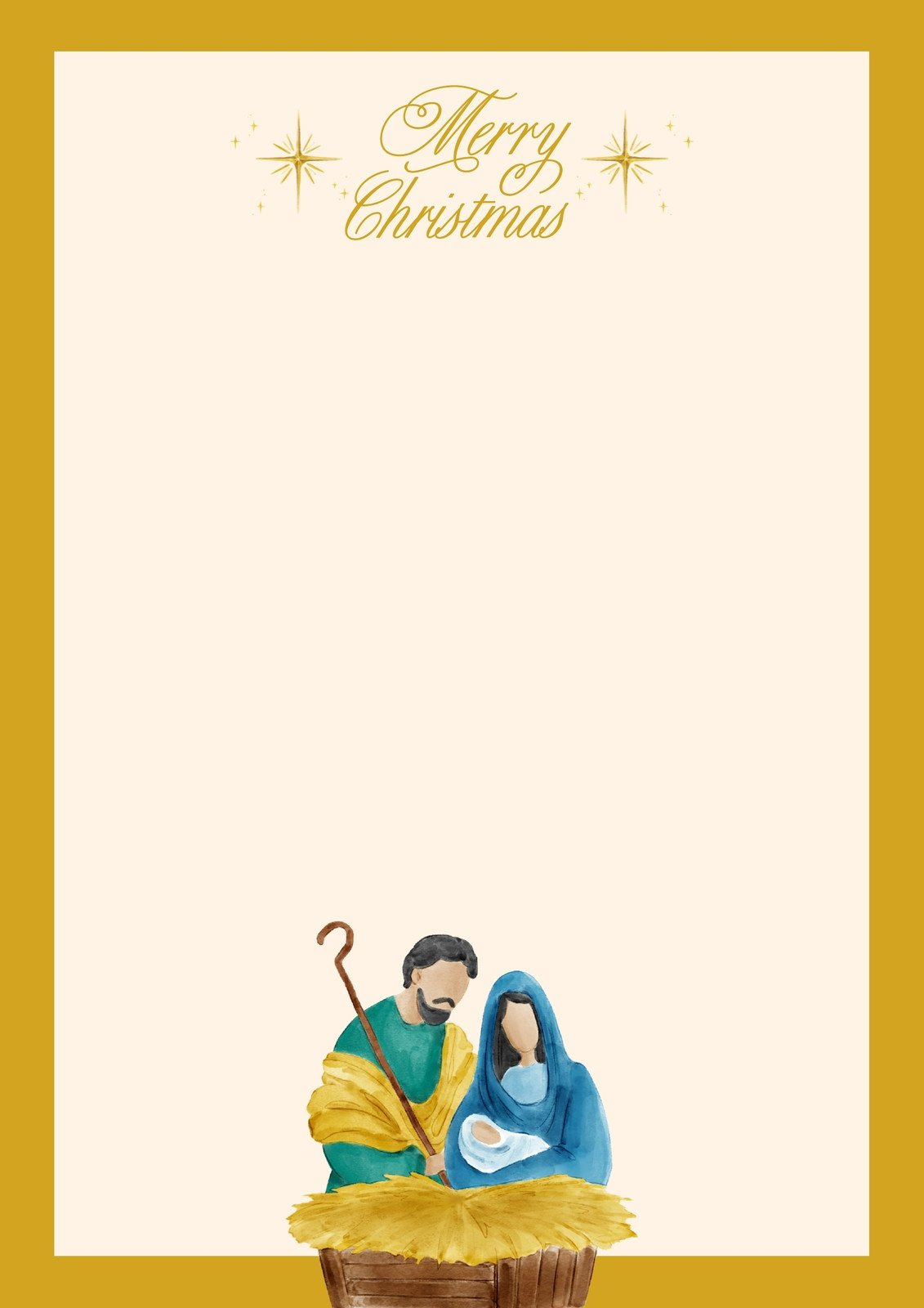 Free And Customizable Nativity Templates within Free Printable Religious Christmas Card