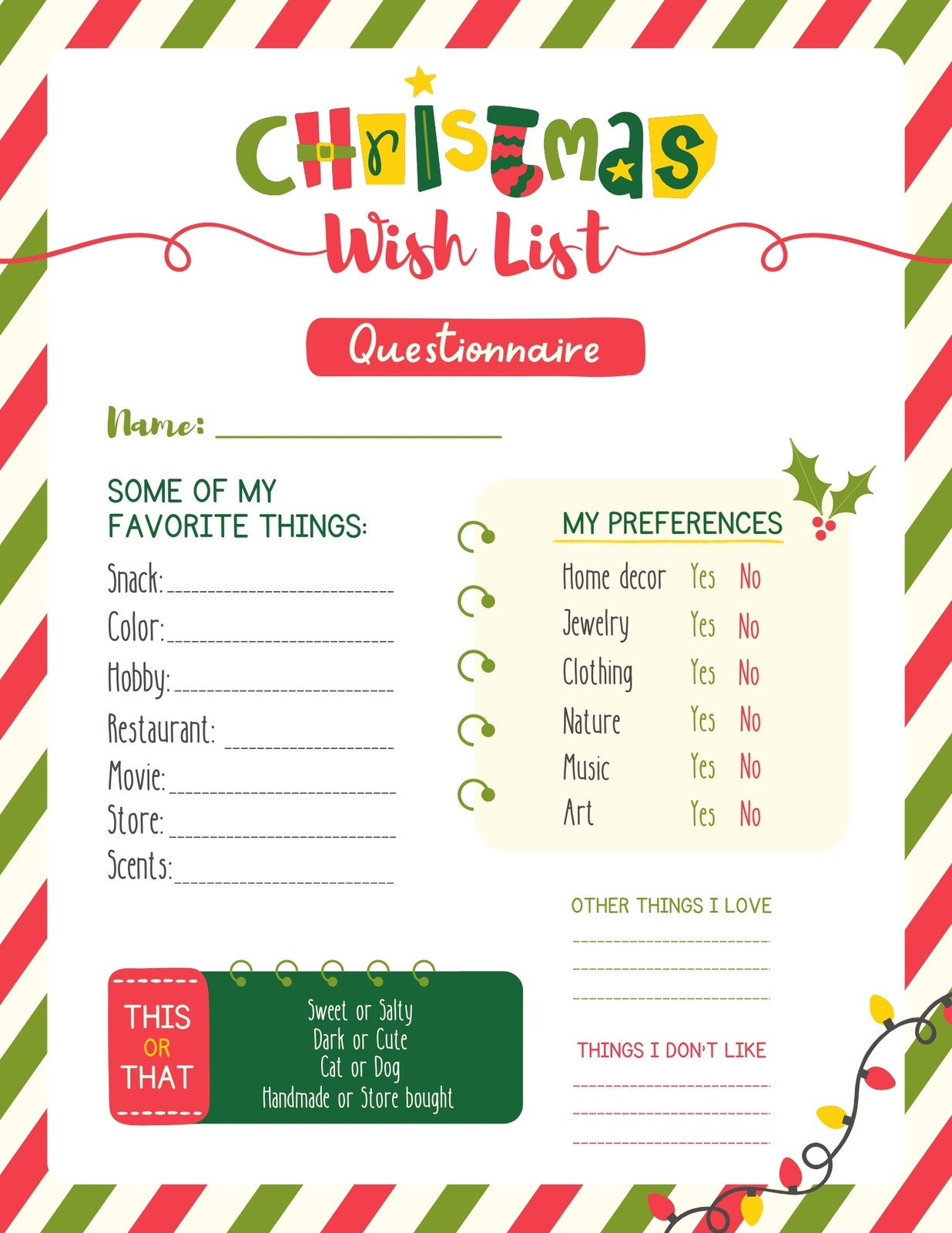 Free And Customizable Secret Santa Templates with Christmas Secret Santa List Printable