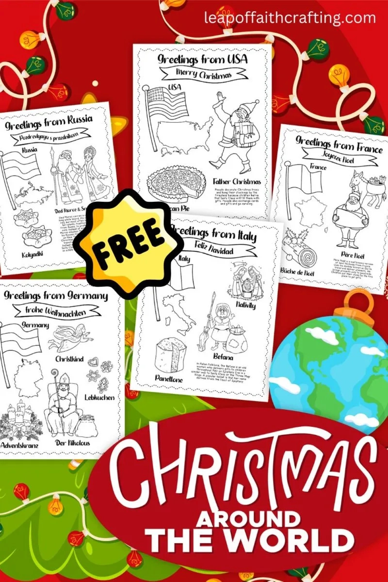 Free Christmas Around The World Worksheets (20 Pages!) - Leap Of pertaining to Printable Christmas Around the World