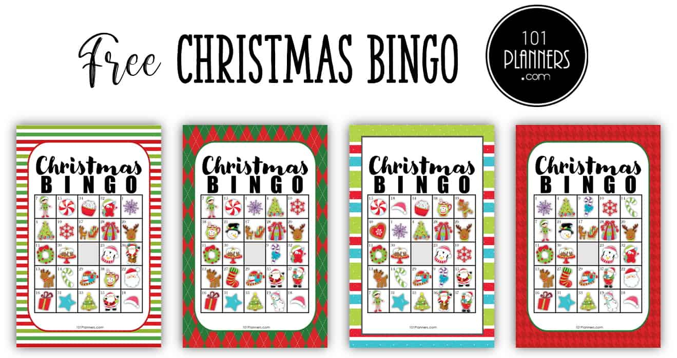 Free Christmas Bingo Printable throughout Christmas Bingo Printable For Large Groups