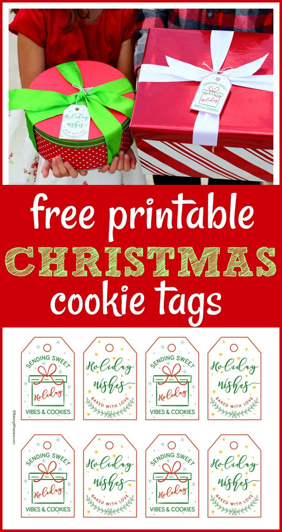 Free Christmas Cookie Tags Printable regarding Christmas Cookie Tag Printable