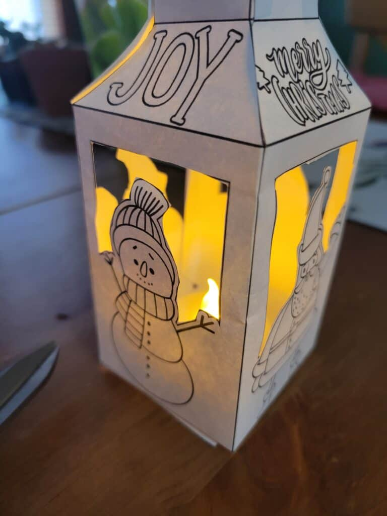 Free Christmas Lantern Template For Children Of All Ages pertaining to Christmas Lantern Template Printable