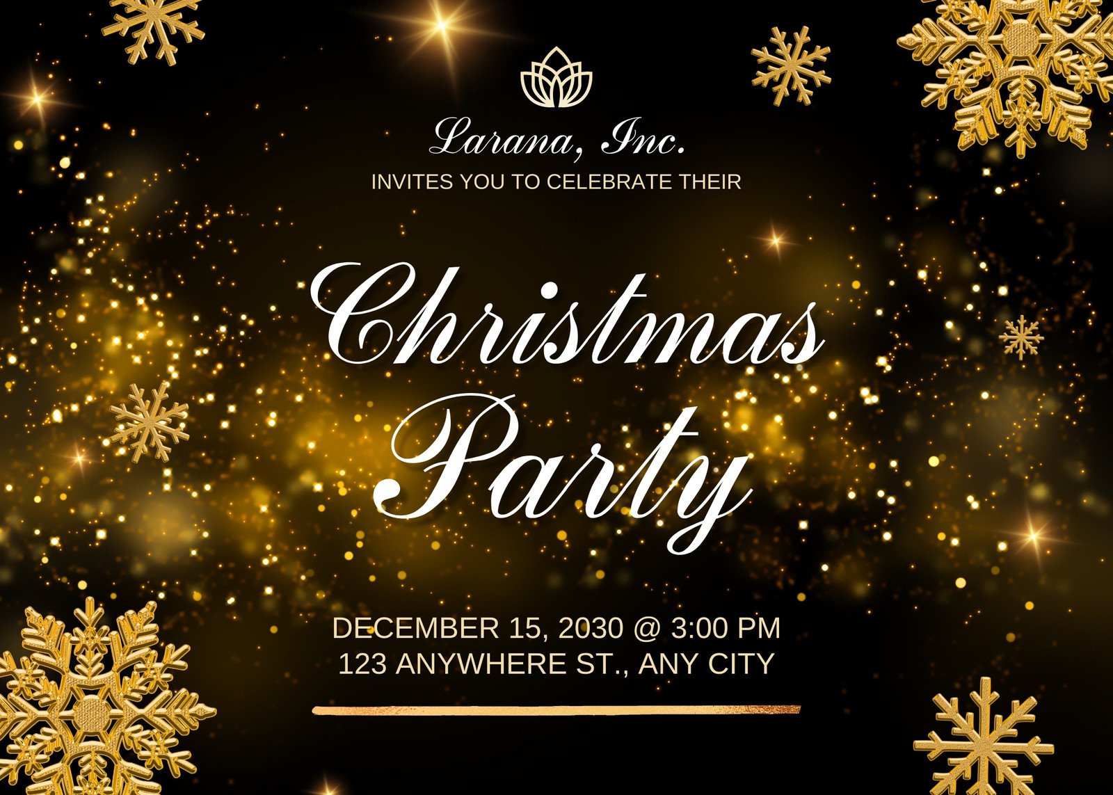 Free Christmas Party Virtual Invitation Templates | Canva pertaining to Free Printable Christmas Party Invites