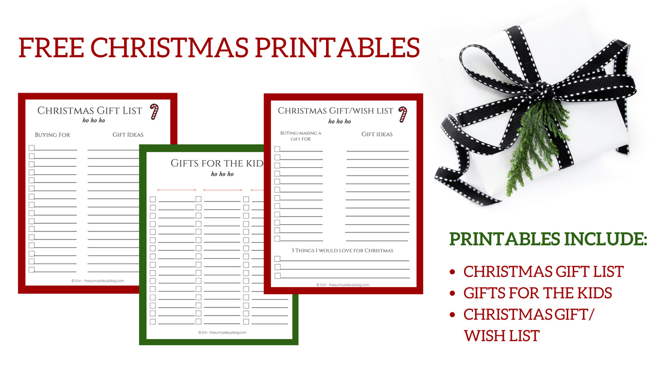 Free Christmas Printables For Organized Gift Giving! - The Sunny in Christmas Gift Tracker Printable Free