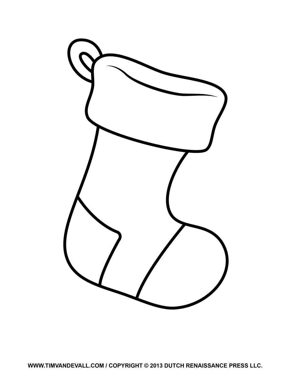 Free Christmas Stocking Template, Clip Art & Decorations inside Printable Christmas Stockings Clipart