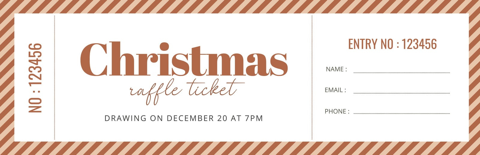 Free Christmas Ticket Templates To Edit And Print | Canva with Free Printable Christmas Ticket Template