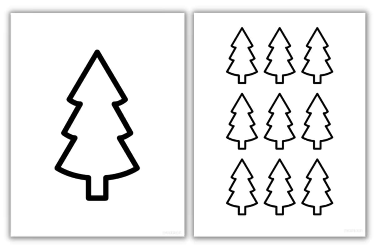 Free Christmas Tree Printable Template &amp;amp; Coloring Pages ⋆ Love intended for Small Christmas Tree Printable