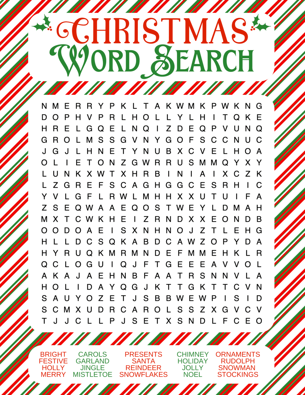 Free Christmas Word Search Printables For Kids And Adults intended for Adult Christmas Word Search Free Printable