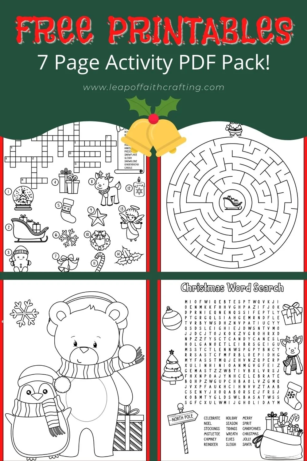 Free Christmas Worksheets: Coloring Sheets, Word Search &amp;amp; More intended for Christmas Activity Packets Printable