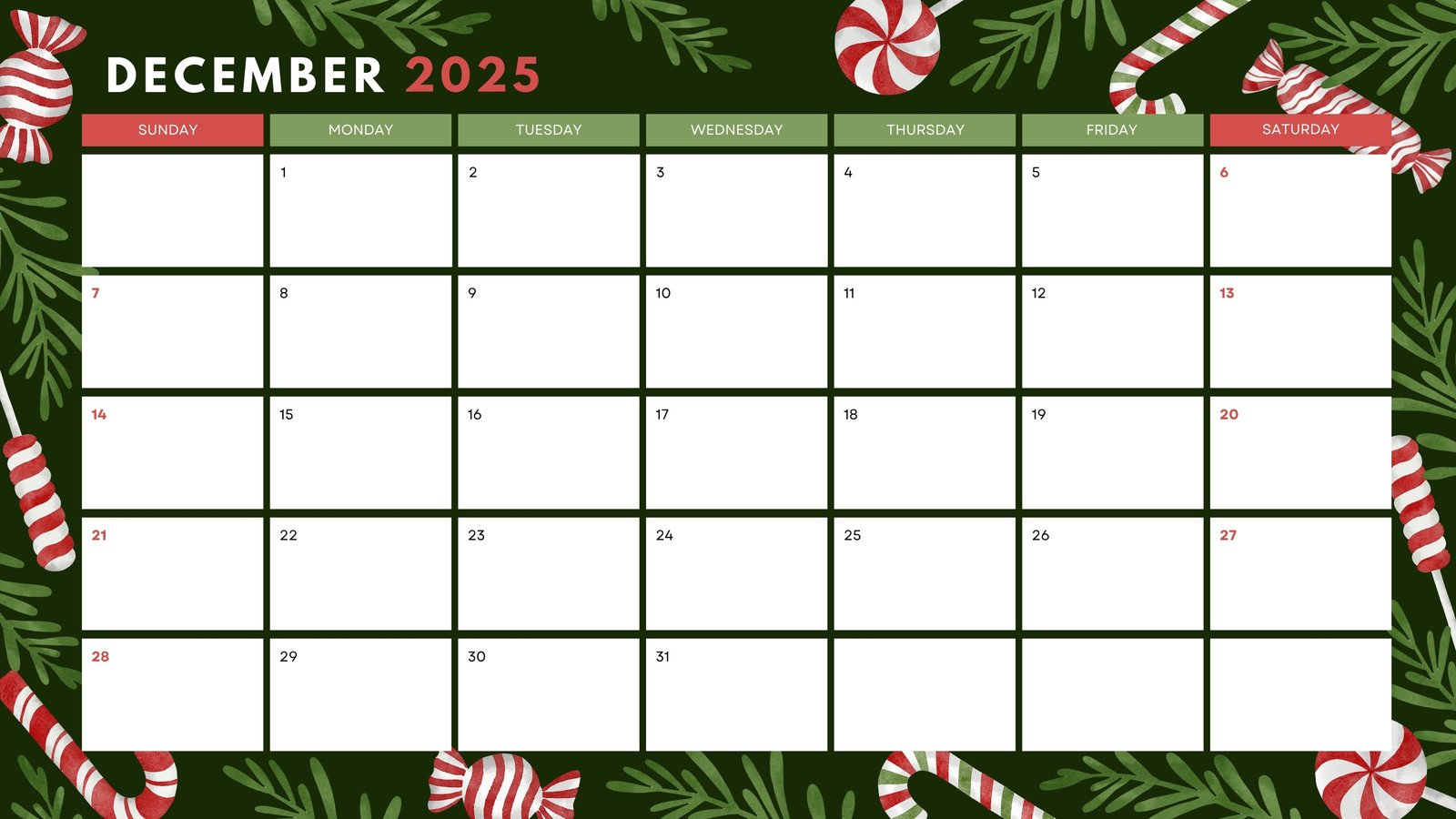 Free Custom Printable Christmas Calendar Templates | Canva pertaining to Christmas December Calendar Printable