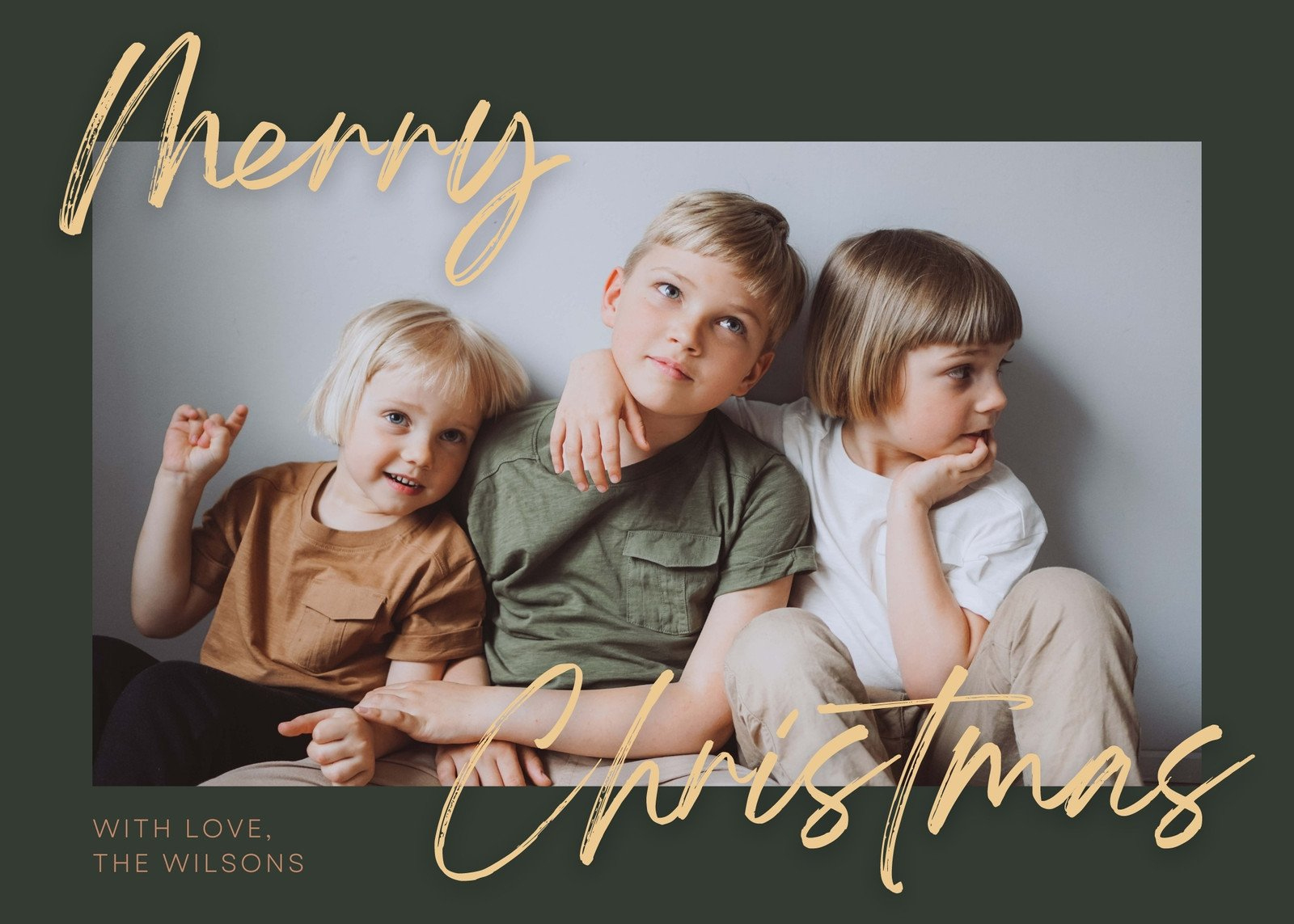 Free Custom Printable Christmas Card Templates | Canva inside Printable Photo Christmas Card