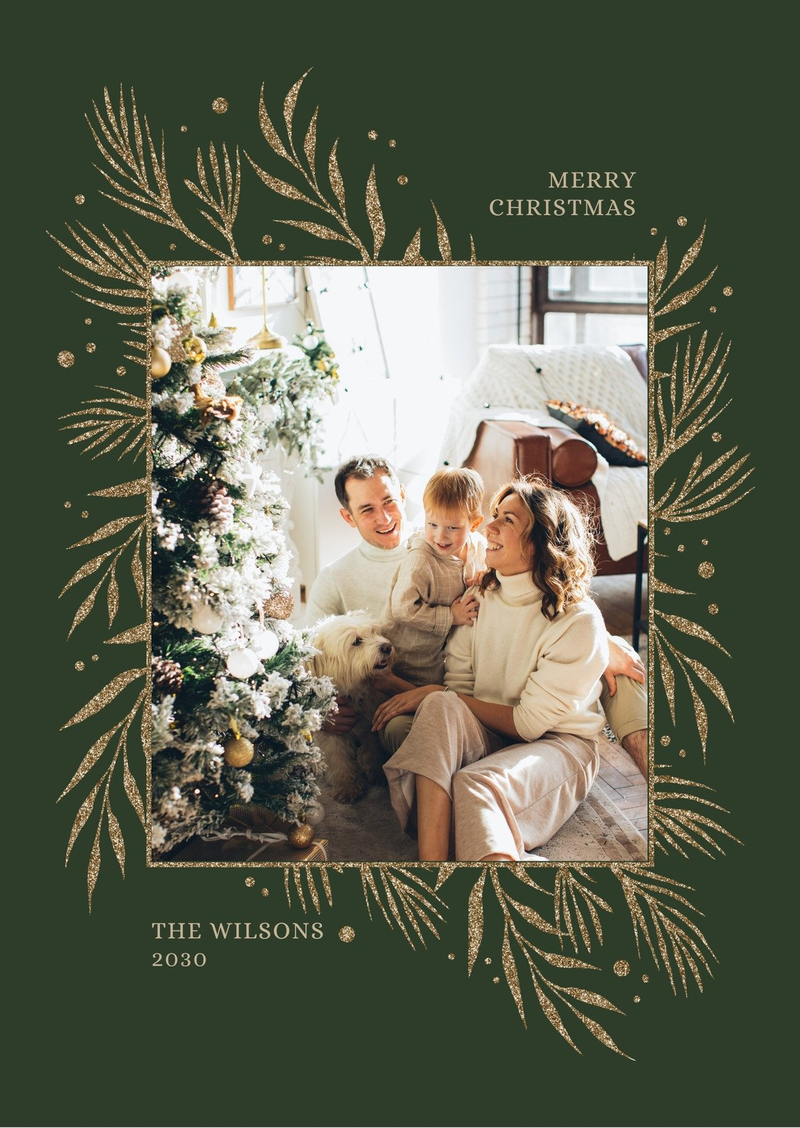 Free Custom Printable Christmas Card Templates | Canva pertaining to Printable Photo Christmas Card