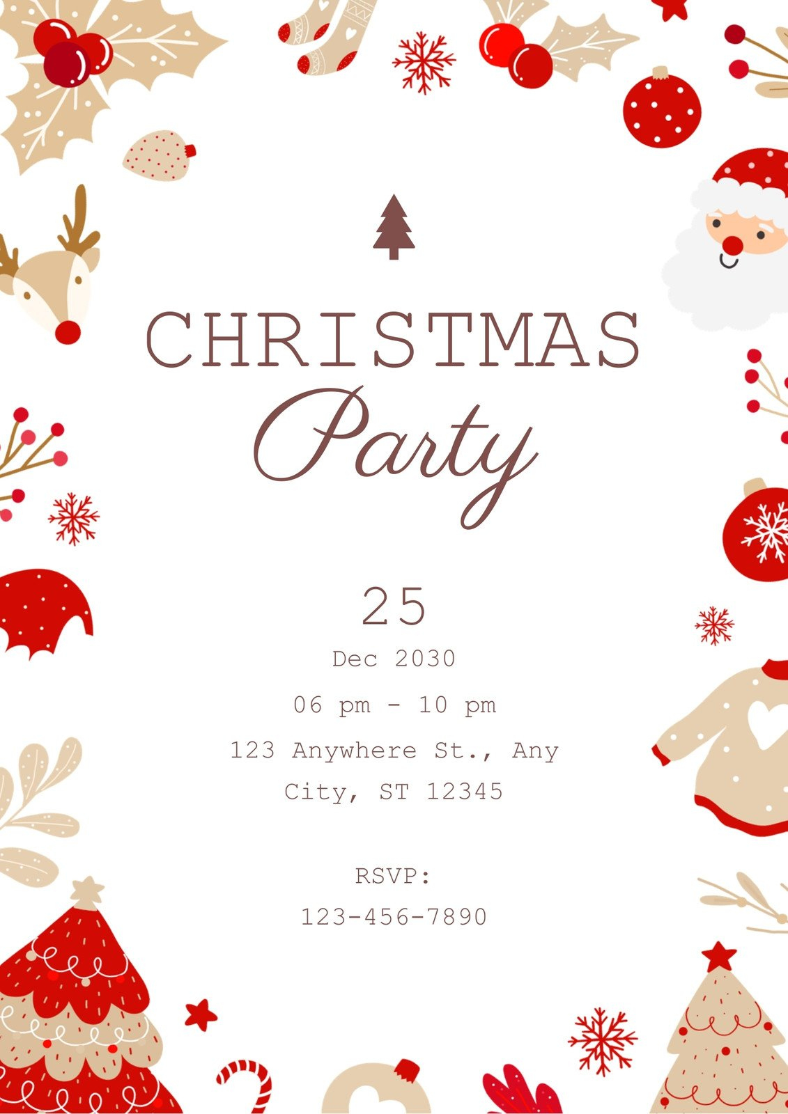 Free Custom Printable Christmas Poster Templates | Canva intended for Free Printable Christmas Posters