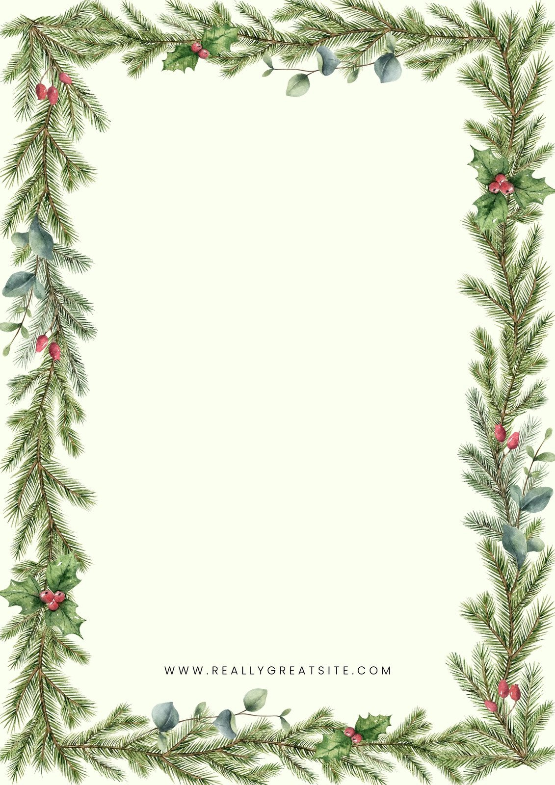 Free Customizable Christmas Page Border Templates | Canva for Christmas Page Borders Free Printable
