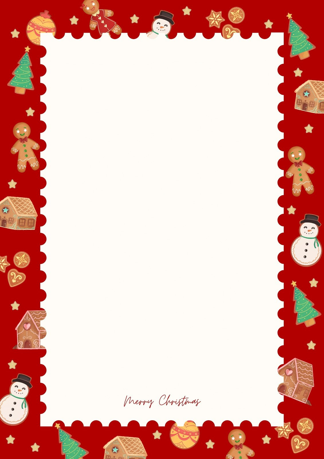Free Customizable Christmas Page Border Templates | Canva intended for Christmas Border Paper Printable