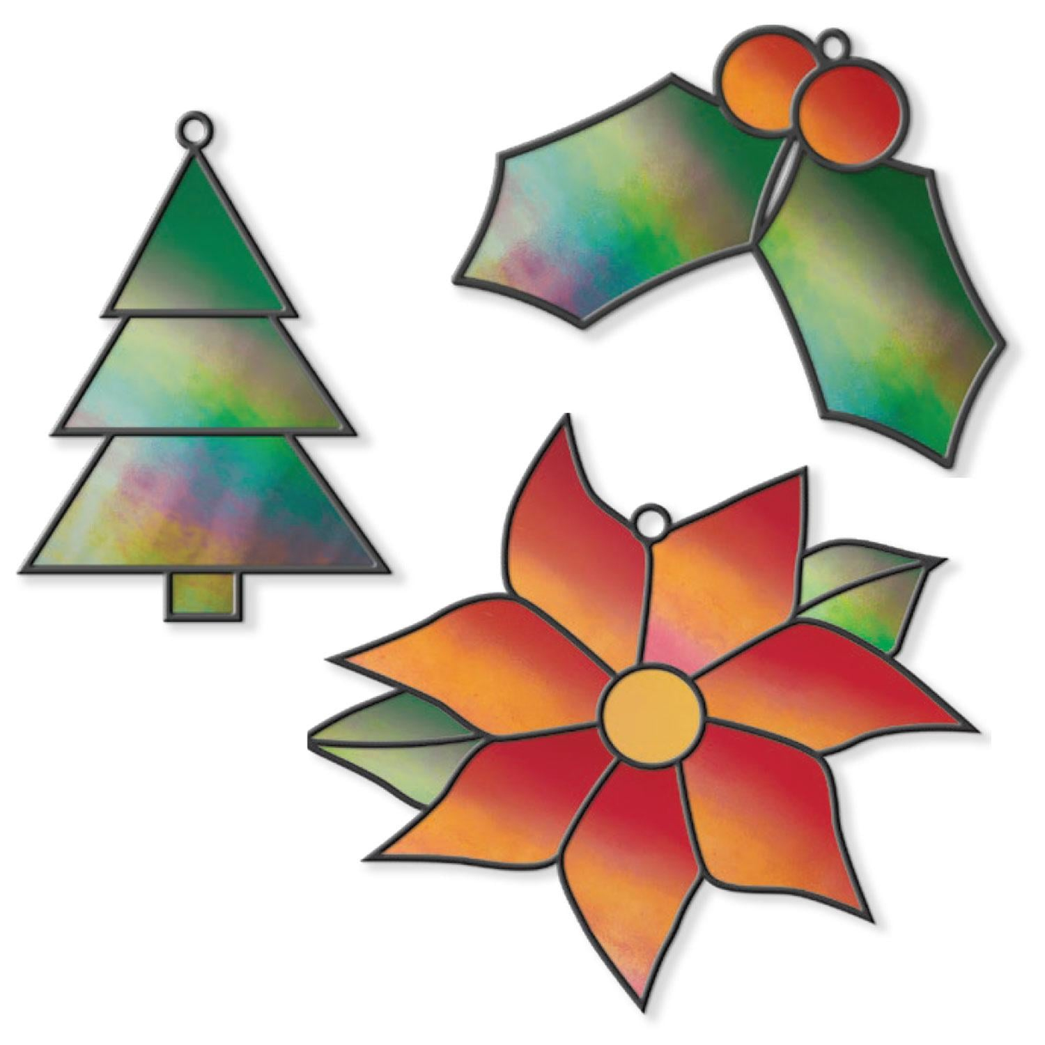 Free Holiday Shimmer Ornaments Pattern | Winter Delphi Glass throughout Printable Free Stained Glass Christmas Ornament Patterns
