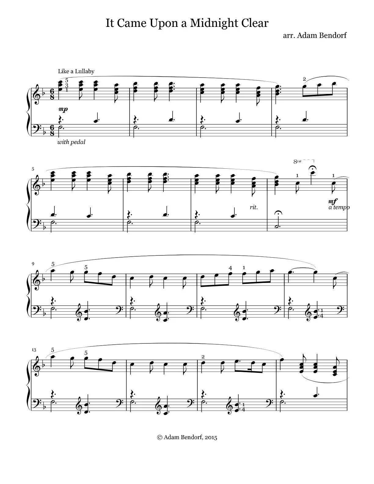Free Piano Christmas Sheet Music inside Free Printable Christmas Sheet Music Piano