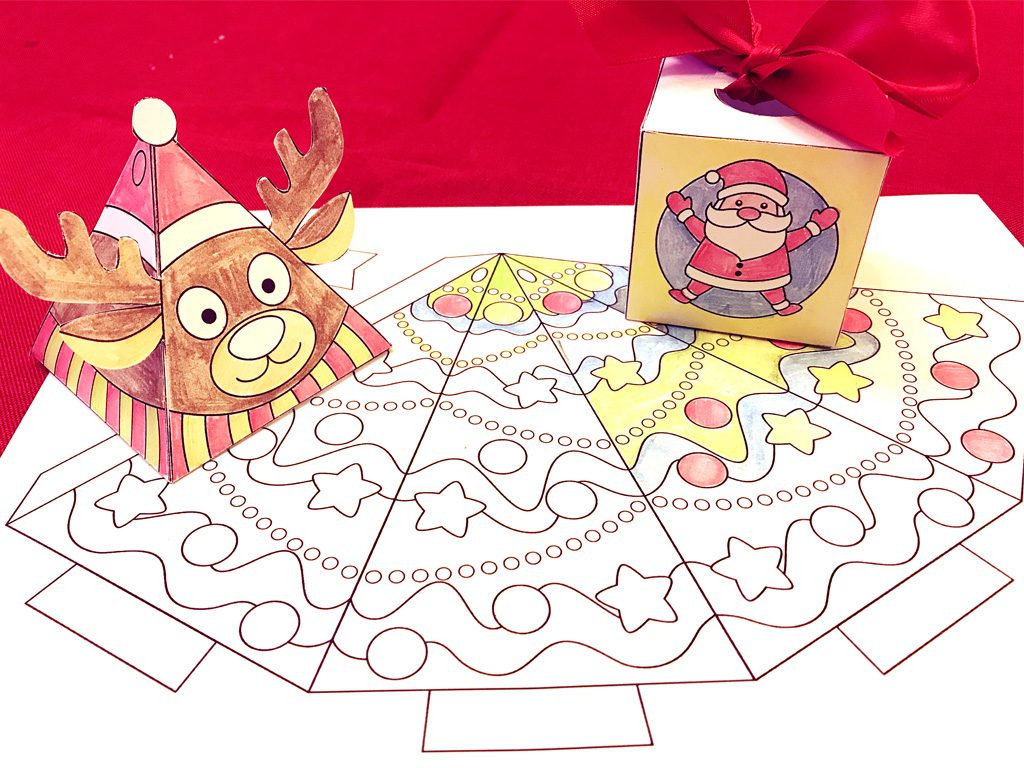 Free Printable 3-D Christmas Crafts. Teachersmag within Printable Template Christmas Crafts