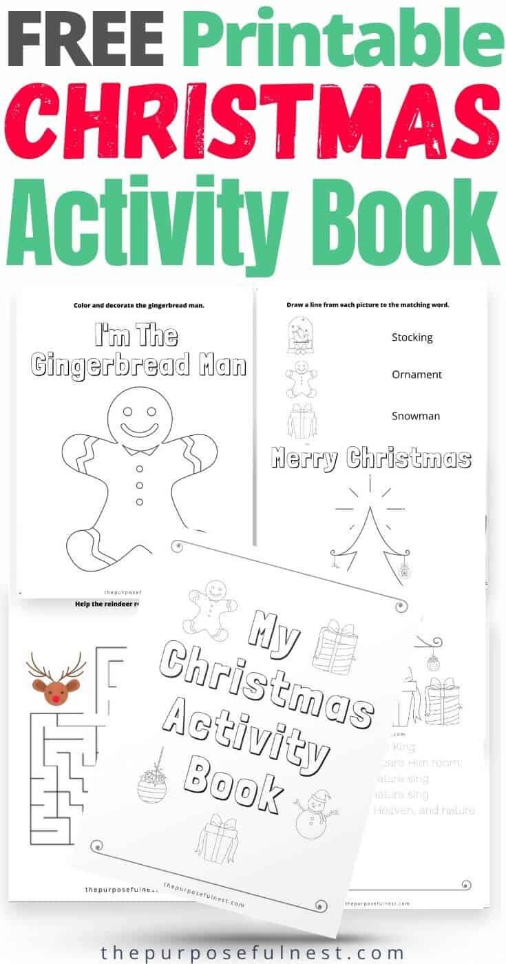 Free Printable Christmas Activity Book For Kids throughout Booklet Christmas Activity Book Printable